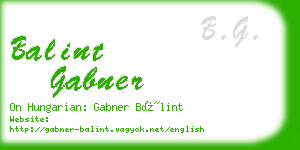 balint gabner business card